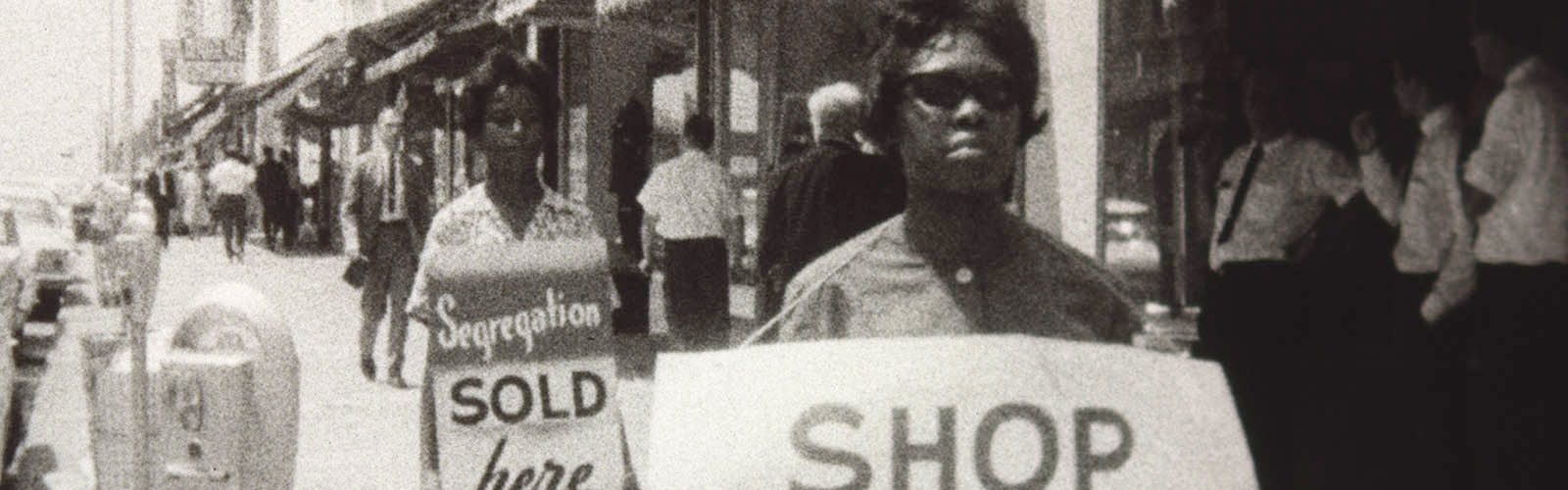 WSB-TV newsfilm clip of African American women arrested for picketing in Albany, Georgia, 1962
