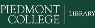 Logo for Piedmont College. Library