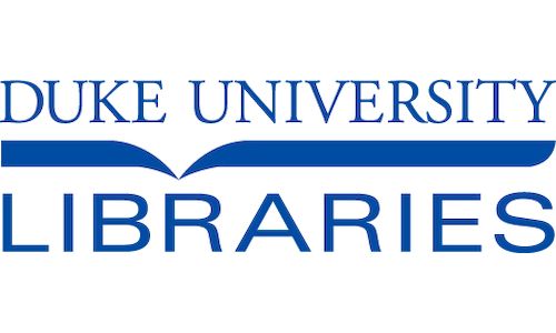 Logo for Duke University. Library