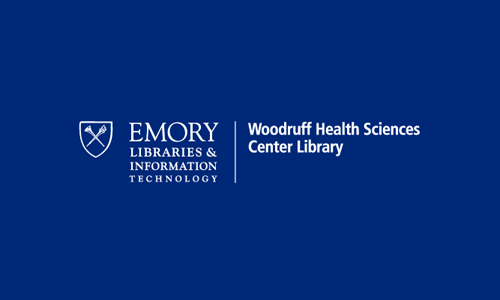Logo for Robert W. Woodruff Health Sciences Center. Library